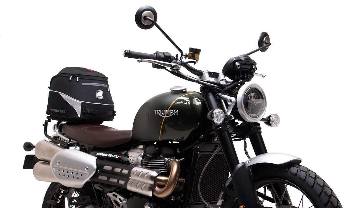 TRIUMPH SCRAMBLER 1200 XE ゴーグル The Green Pig: “Yax Muuk” Triumph Scrambler 1200 XE – BikeBound